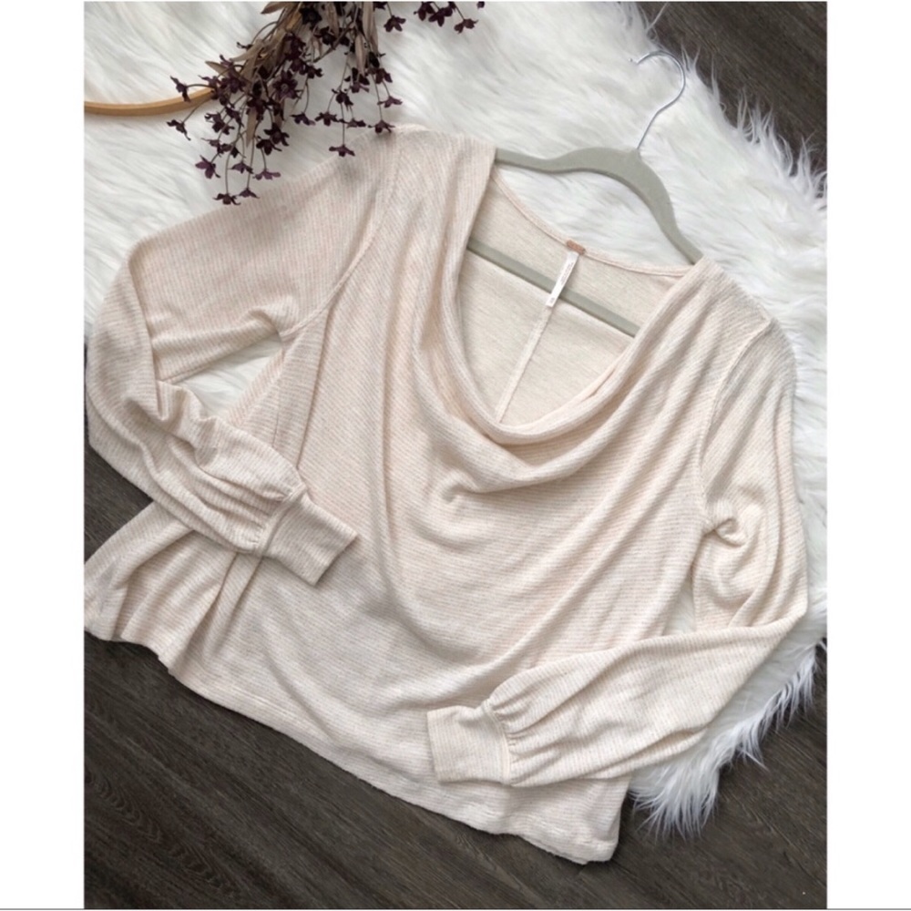 Free People Cream Sparkle Gold Top ✨